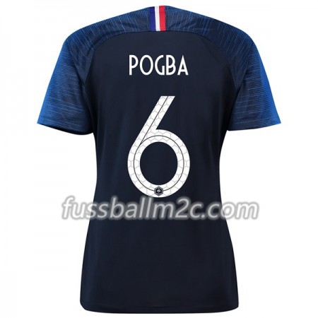 Fußballtrikots Frankreich Pogba 6 Frauens Heim Trikotsatz WM 2018